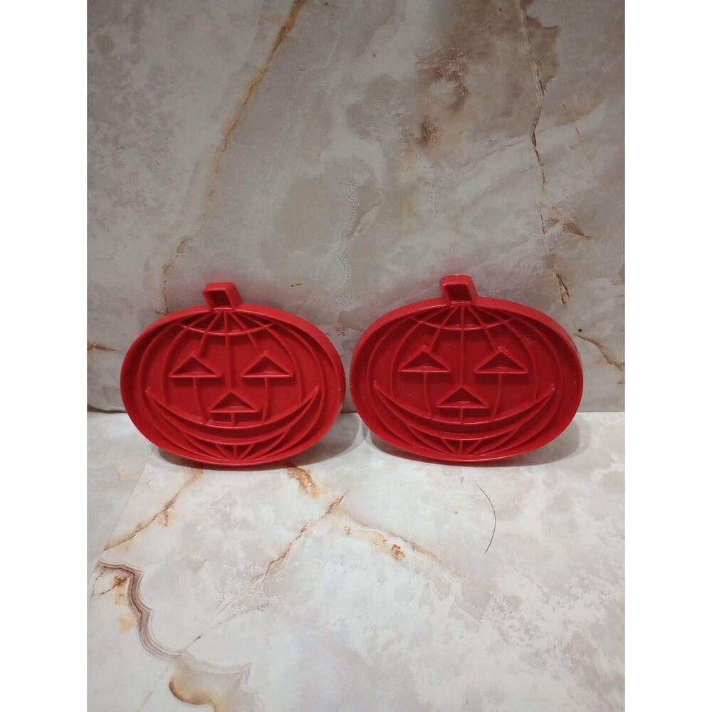 Vintage Tupperware Pumpkin Cookie Cutters 2 Pieces